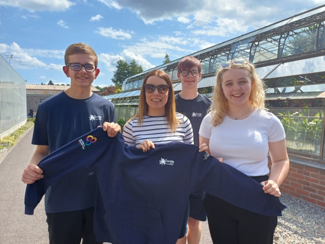 My Primary & Secondary Tutor Karen Simpson with Young Leaders (L-R) Archie Webster, Scott MacKay and Orlagh MacIver
