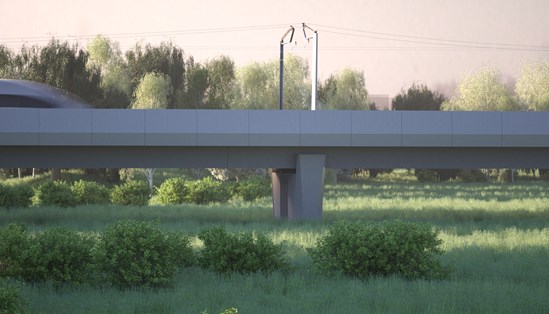 Artist's impression of the Thame Valley Viaduct in ten years time-6: Tags: Thame Valley, viaduct, CGI, artist's impression, EKFB