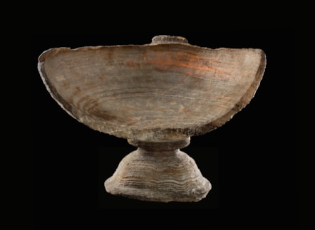 Egyptian travertine urn discovered in Camelon, near Falkirk. Image © National Museums Scotland