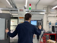Siemens engineer at Congleton running the XYZ 500 CNC machining centre 3