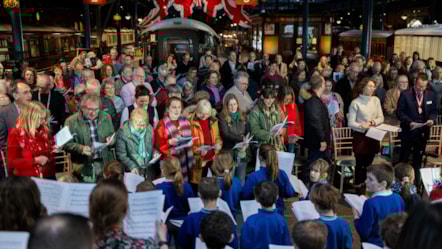 Rail colleagues and museum visitors joined together for the Railway Carol Service (1), LNER