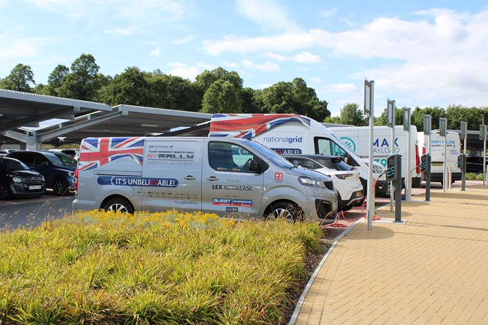 GB EV Rally Vehicles at Stourton Park & Ride