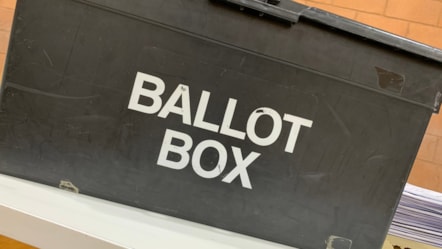 picture of an elections ballot box