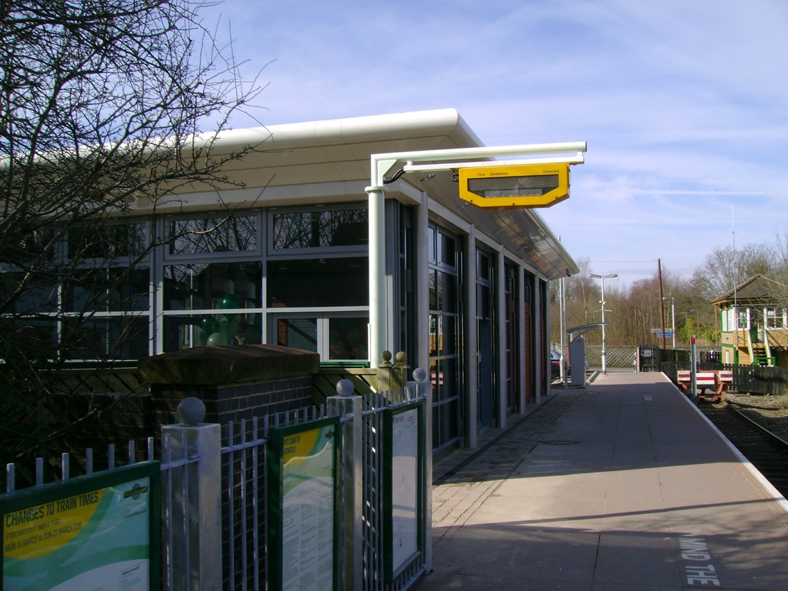 Uckfield Station 2: The new station building at Uckfield
