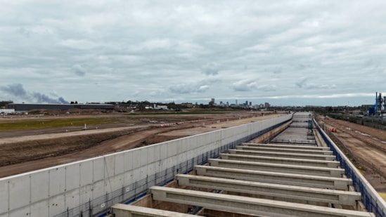 Aerial view of the Washwood Heath depot site prior to the start of construction - Spring 2026-8