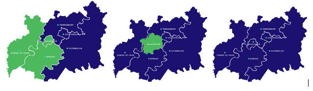 Three options for LGR in Gloucestershire