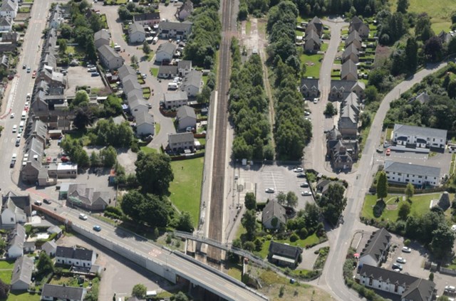 Muir of Ord residents offered online public information sessions: Muir of Ord station aerial