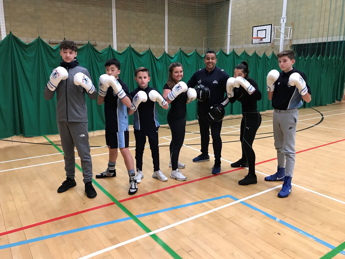 Amateur boxing helps to spread railway safety in Herts: John Warner school 1