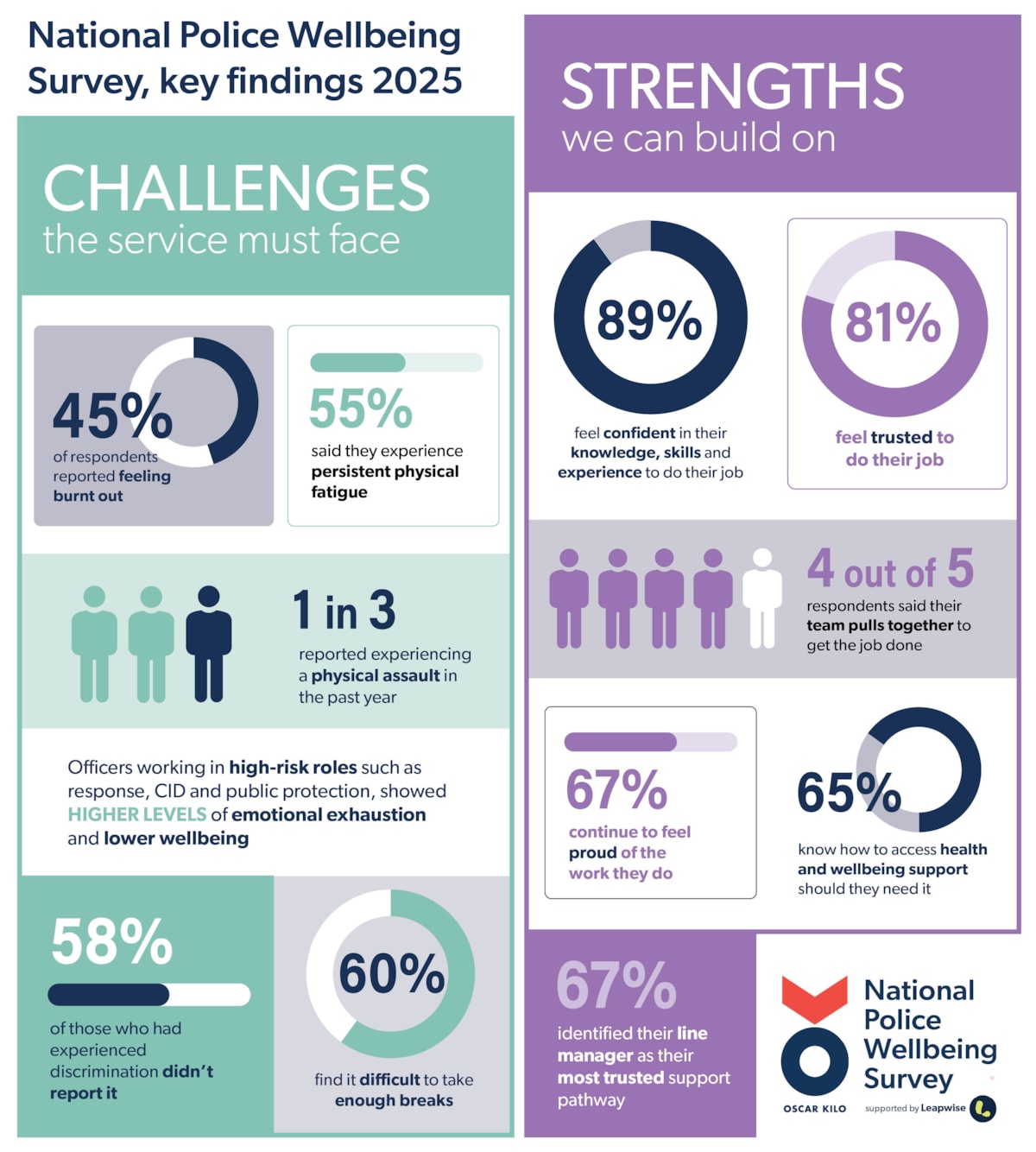 Infographic Survey key findings one page