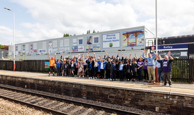 School artwork adds splash of colour to Batley railway station: schoolartbatley