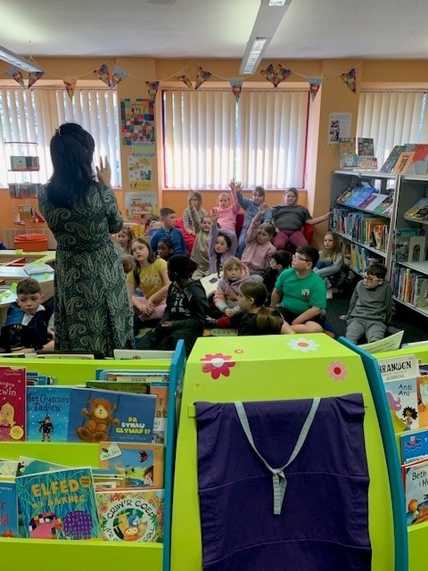 Local author visits 3