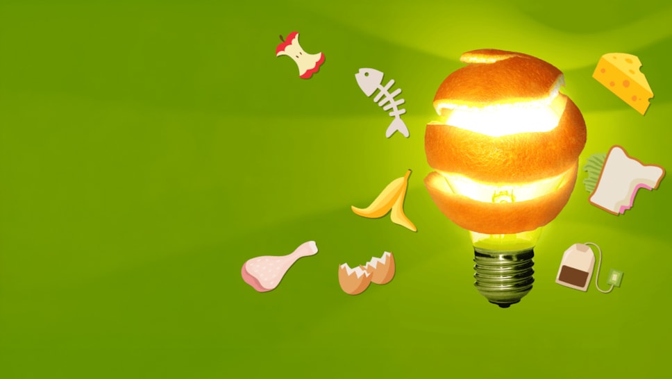 Image food waste into power