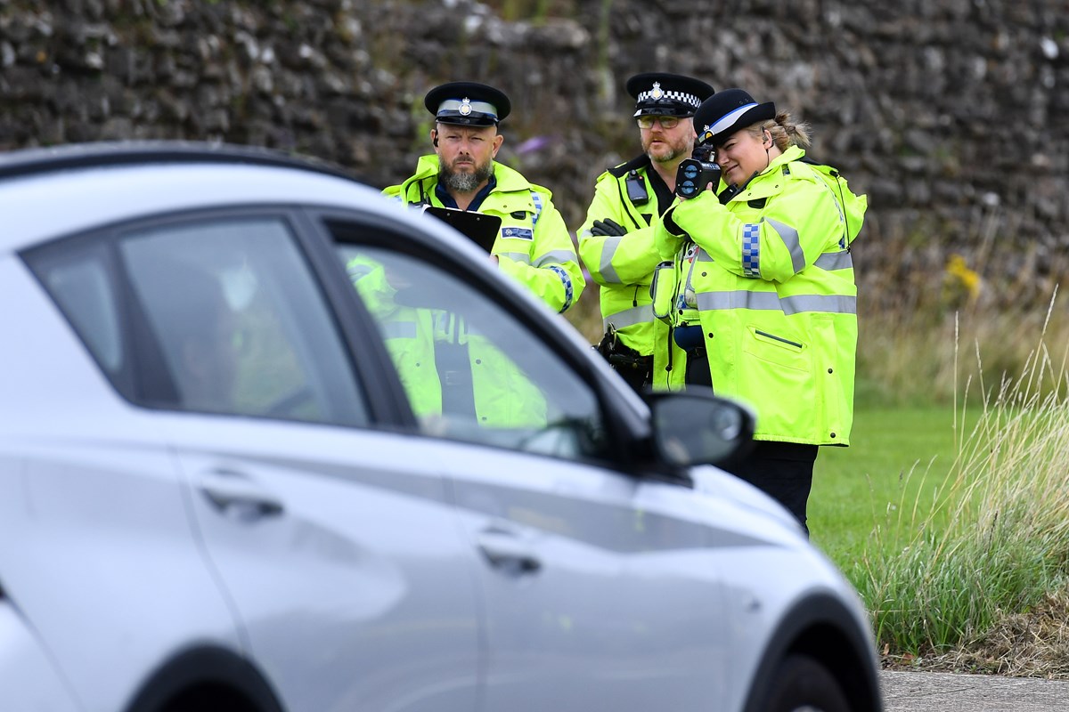 Gwent Police Officers in Caerwent 20mph