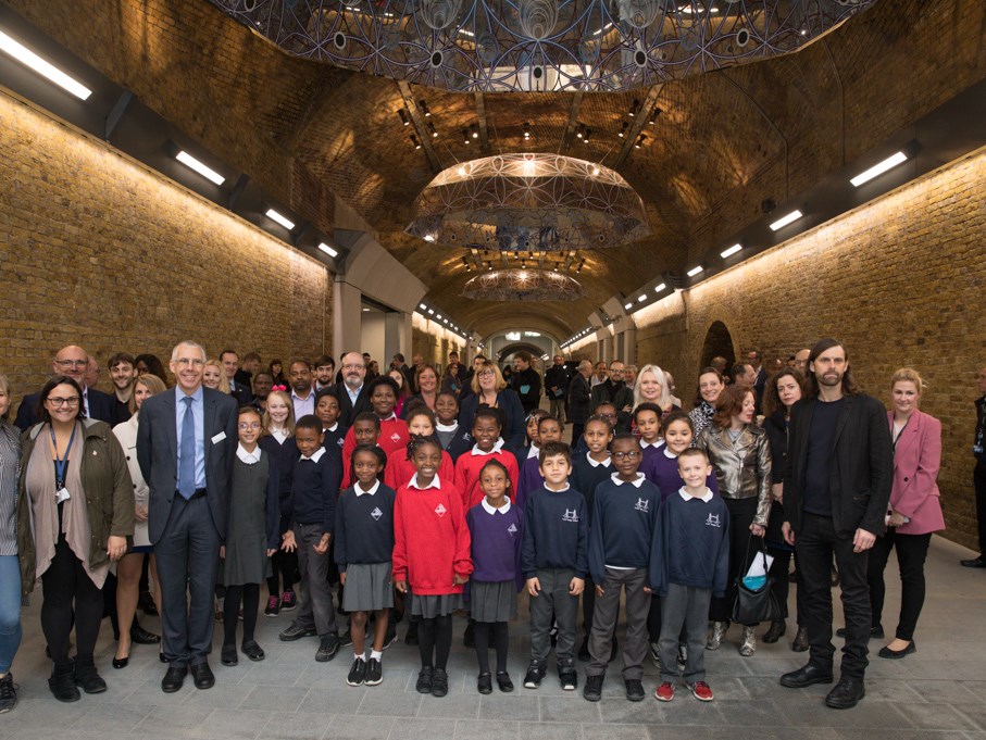 Landmark Artwork Unveiled at Opening of New ‘Community’ Walkway at London Bridge Station: Stainer Street Reopening Oct 2018 (1)