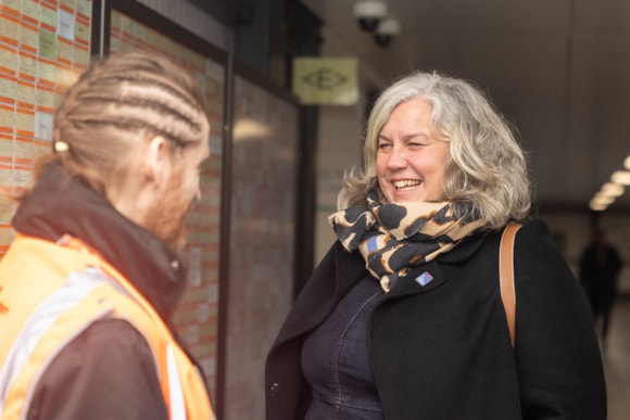 London Northwestern Railway and West Midlands Railway services return to public ownership: Secretary of State Heidi Alexander visits Northampton station 2