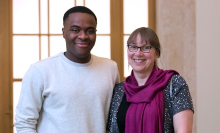 Debbie teacher of the year meets Liam Charles