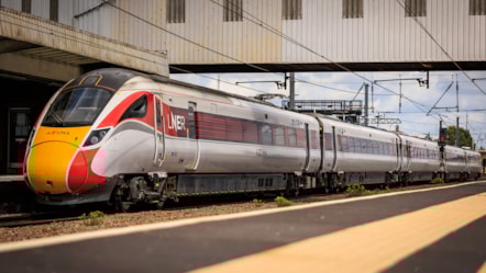 An LNER Azuma at Peterborough station, credit LNER (1)