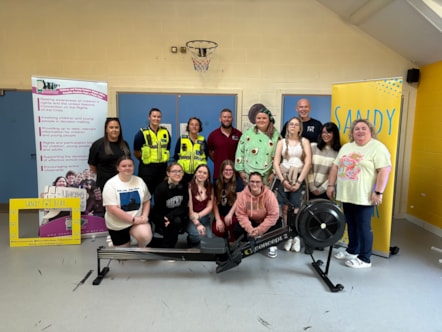 Members of Milford Haven Youth Council took on a challenging virtual row in support of Sandy Bear Bereavement Charity.