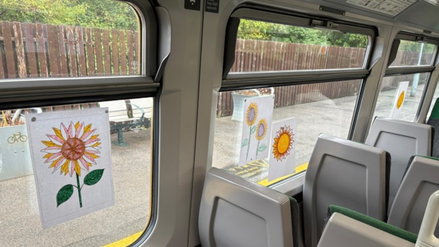 Artwork created on the train journey: Artwork created on the train journey