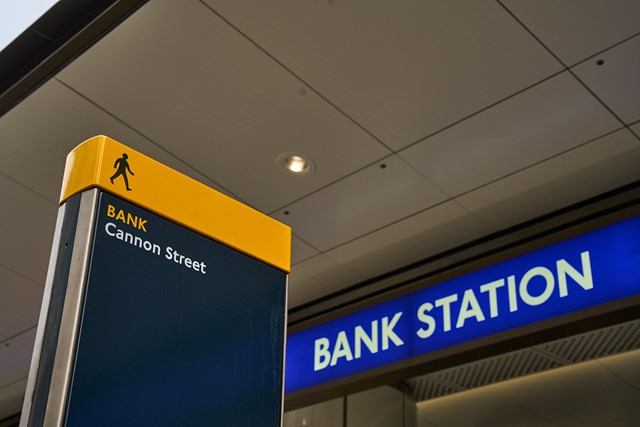 TfL Image - Bank station Cannon Street wayfinding