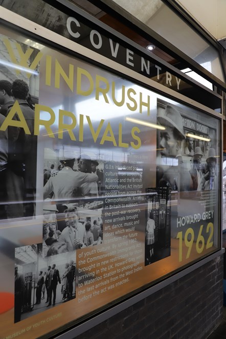 Coventry Station Windrush Display 2