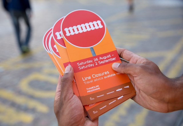 Leaflets: Leaflets showing the August closures