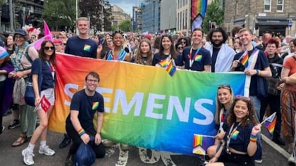 Siemens Mobility joins LGBT+ employees and allies to celebrate Chippenham Pride: Siemens Pride Festival