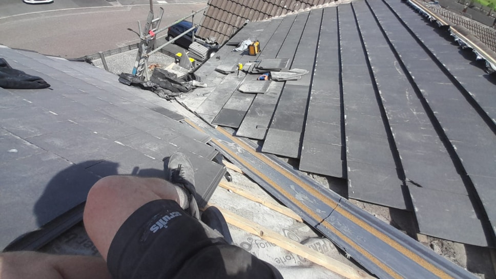 Work being done to the Chorley roof