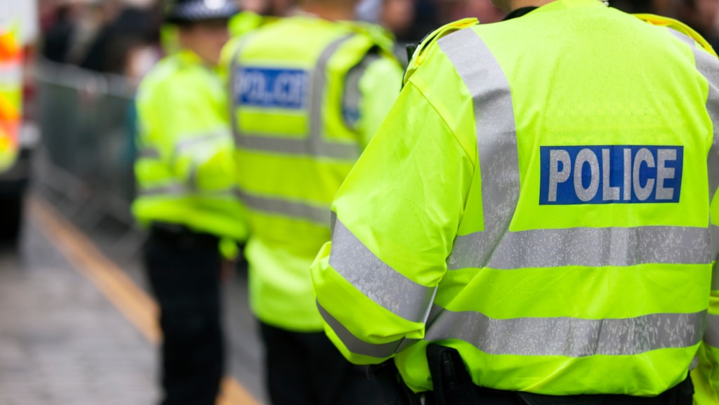Generic police jacket photograph