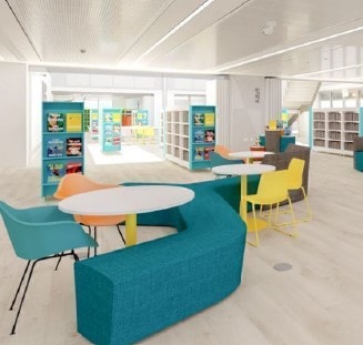 Library first look - welcome area