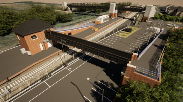 Aerial view of the proposed Eaglescliffe station, Network Rail (2)