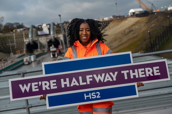 Jessica Miles is an apprentice with HS2's construction partner Align Joint Venture