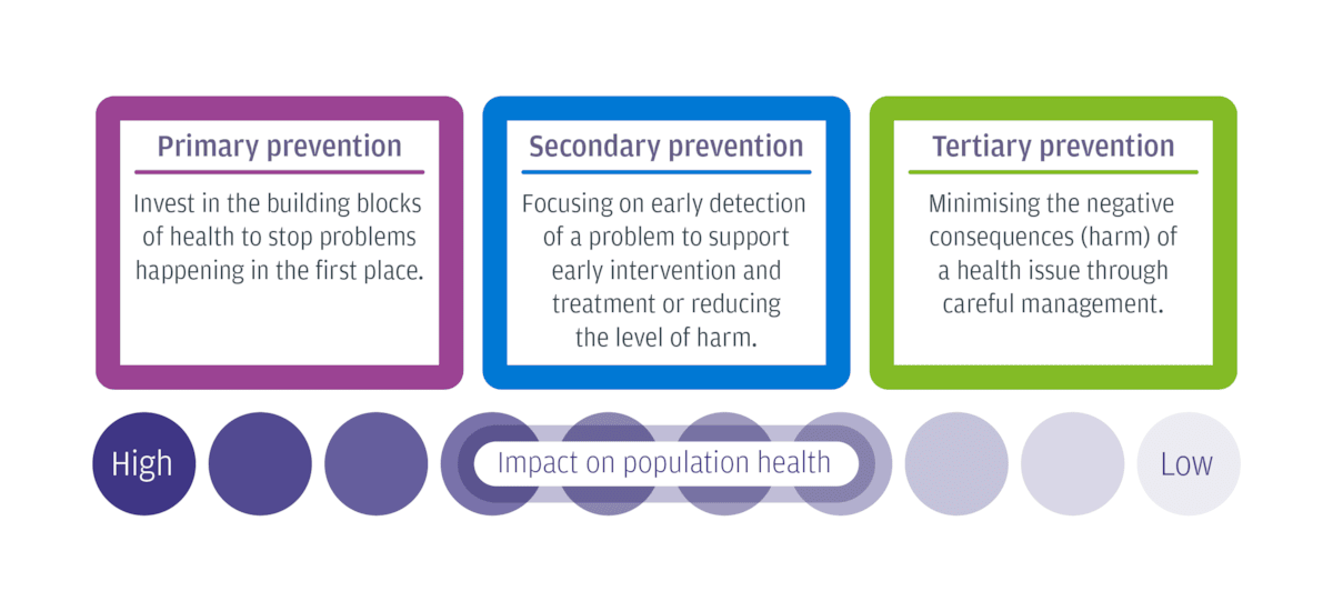 Prevention - Graphic - Population Health Framework - June 2025