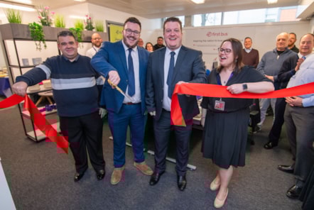 Ribbon cutting at Hanley depot's brand-new learning centre 