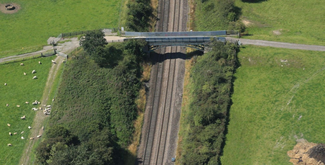 Work commences on world’s oldest in-situ cast-iron railway bridge: Crawshaw Woods Bridge Routeview image