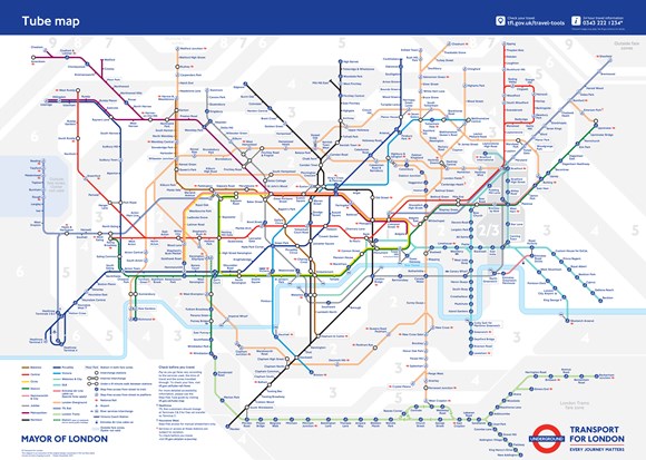 TfL Image - Tube Map Dec 2019