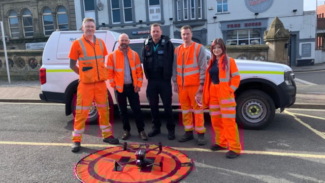 Network Rail & BTP at Middlesbrough station: Network Rail & BTP at Middlesbrough station