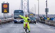 Forth Road Bridge - public transport corridor - January 31, 2018 01