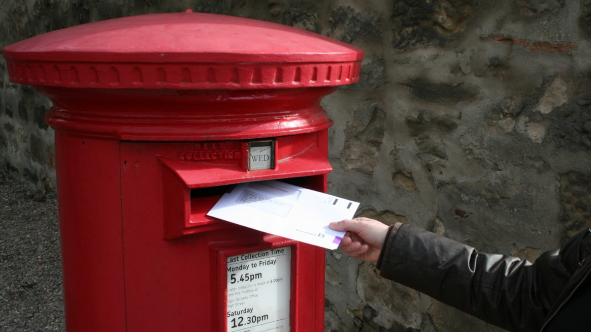 Postal vote return