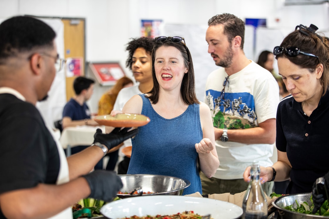 Young Potters create plates from clay excavated at Old Oak Common station - Community Lunch-7