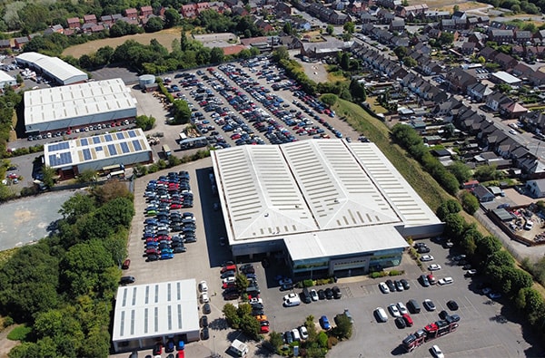 Motability Operations Coalville site ariel view: Motability Operations Coalville site ariel view