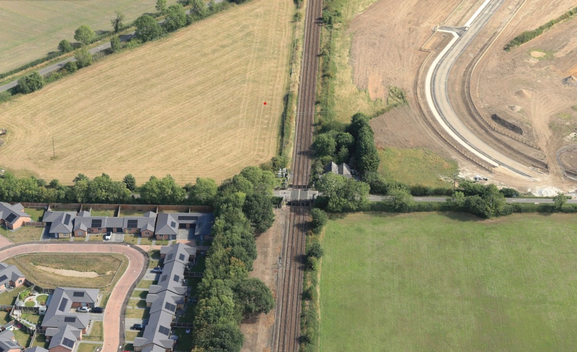 Cross Lane level crossing