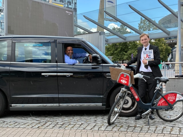 TfL Image - The Knowledge 3: Left to Right: Mr Gunning and Mr Frankie Purdy
