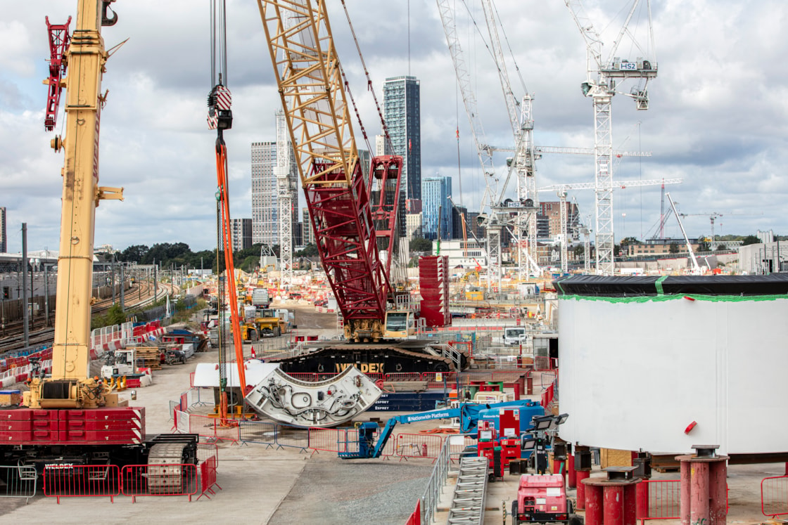 TBM Karen components at Old Oak Common