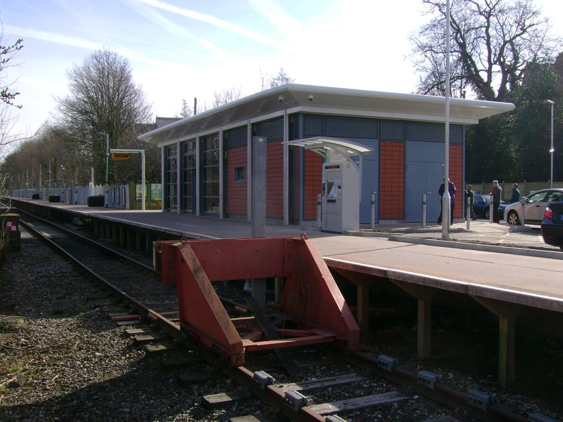 Uckfield Station 3: The new station building at Uckfield