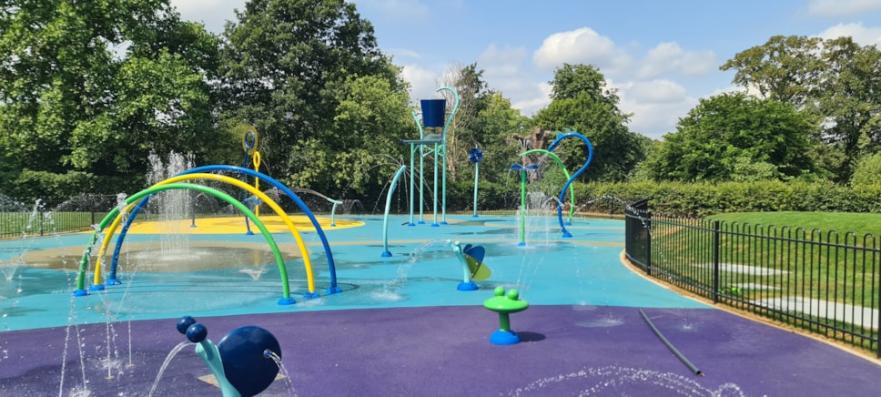 Clissold Park splash pad 2