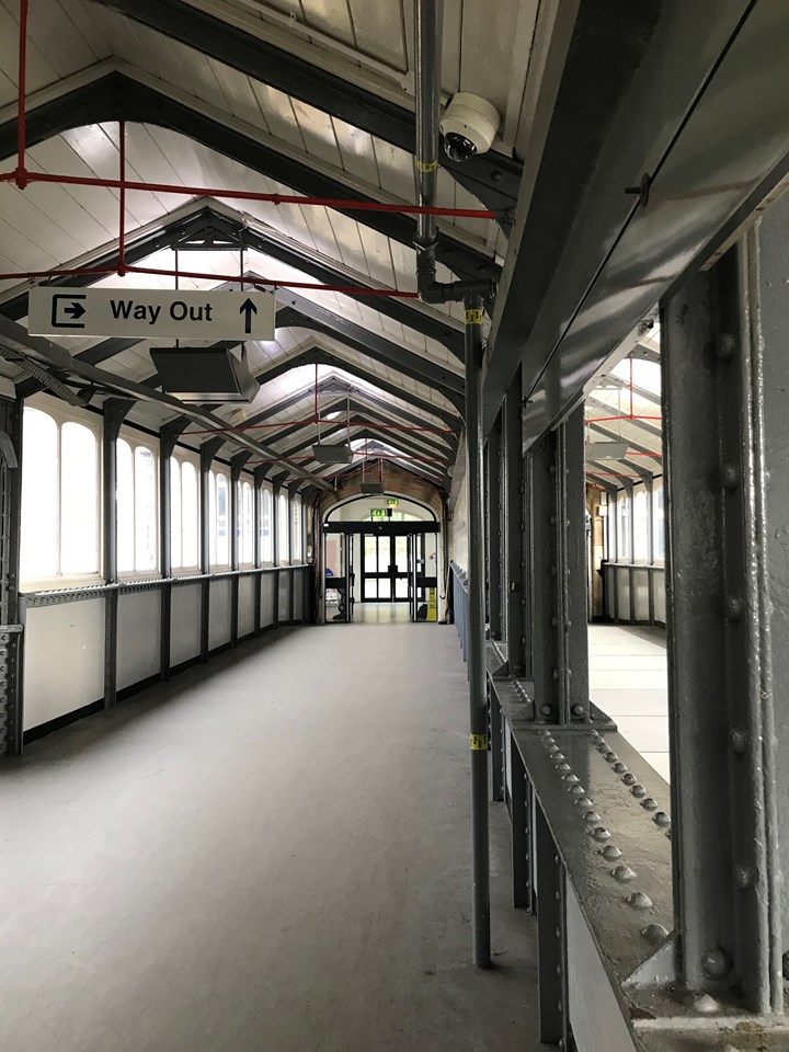 Lancaster station footbridge internal