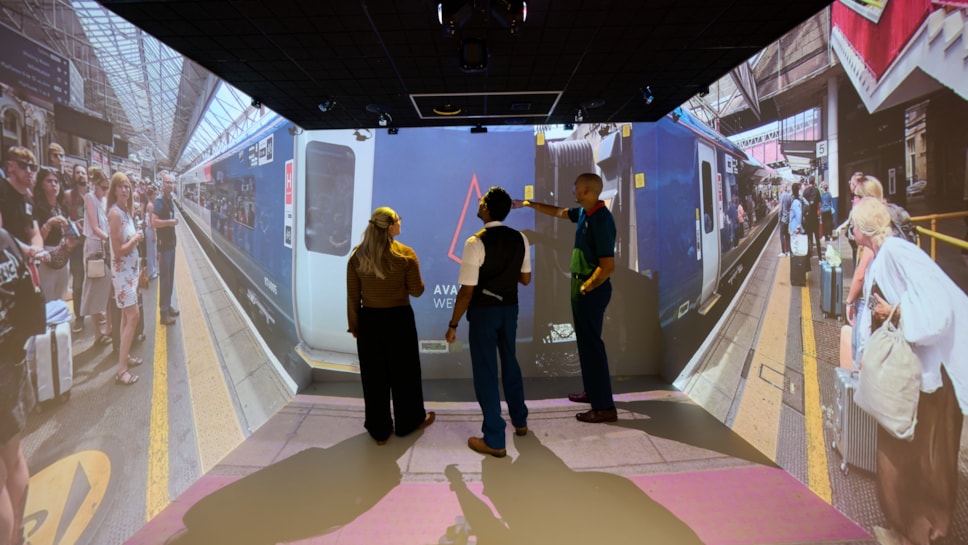 Avanti West Coast's new immersive learning space allows colleagues to experience real-life situations in a safe and controlled environment