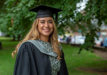 University of Cumbria Registered Nurse Degree Apprentice and Spirit of Cumbria graduation prize winner Cherish Otoo