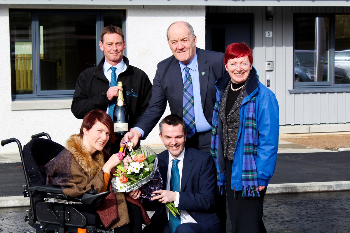 Local tenants move into the first new council homes in Speyside for a generation: Local tenants move into the first new council homes in Speyside for a generation